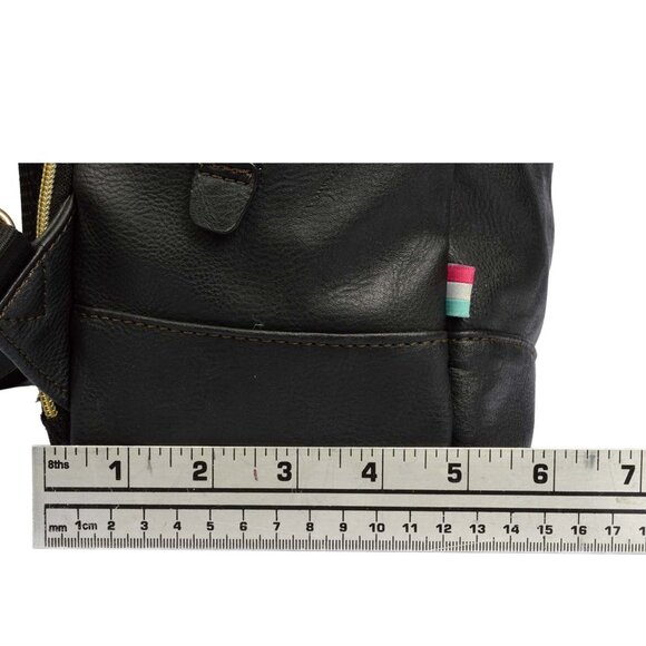 DONNA BIANCHI Black Nylon Large Backpack - Picture 9 of 11